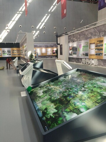 宿遷市建市20周年展覽館信息發布、觸摸設備均由米可提供